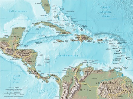 Karibik - Mapa